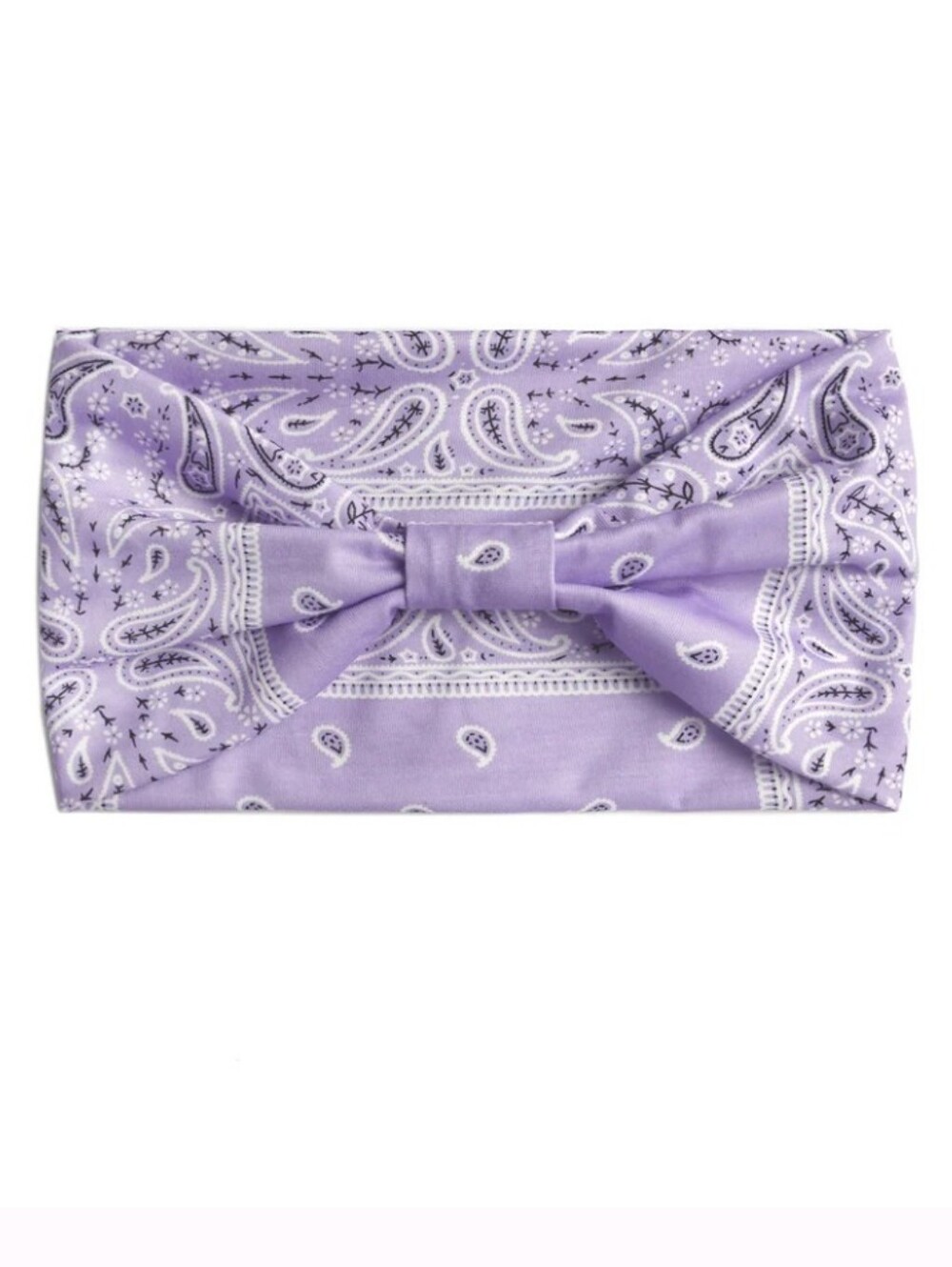 Lavender Paisley Wide Band Head Band